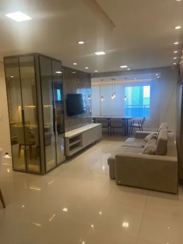 Apartamento na Ponta do Farol, 3 Suítes, Vista Mar, Fino Acabamento, Mobiliado
