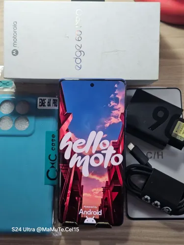 MOTOROLA MOTO EDGE 60 PRO DE 512GB + 12+12 DE RAM COM NFC BIOMETRIA NA TELA COMPLETO TOP