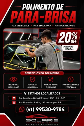 POLIMENTO EM VIDRO AUTOMOTIVO 