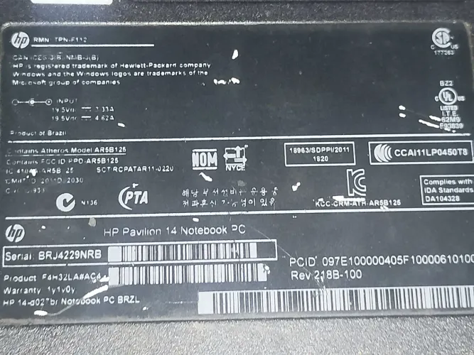 Vendo esse Notebook HP