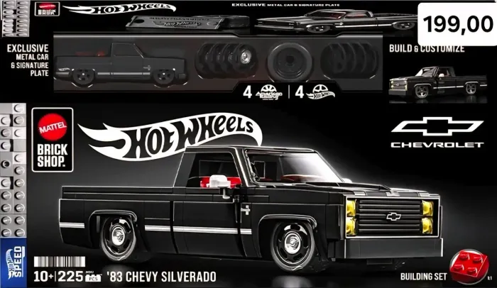 Miniatura Mattel Brick Shop Silverado