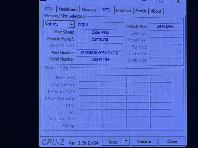 256GB RAM ECC 2666MHZ SAMSUNG 4X64