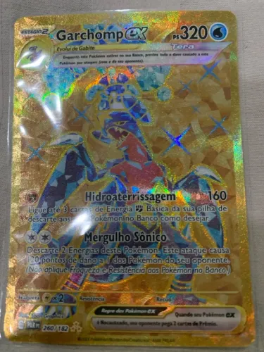 Carta Pokémon Garchonp ex gold tera      260/182