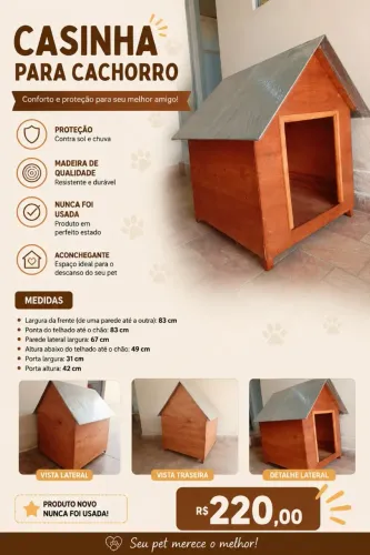 Casinha para cachorro 