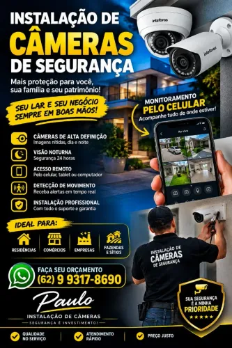 Instalações de câmera de segurança 