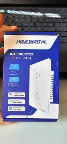 Interruptor Duplo inteligente para Alexa facil instalação