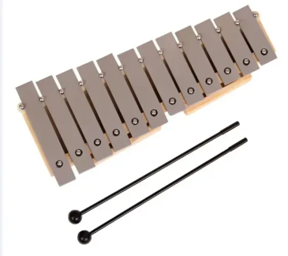 Metalofone Kidzzo Estilo Orff Sopranino Com 12 Teclas