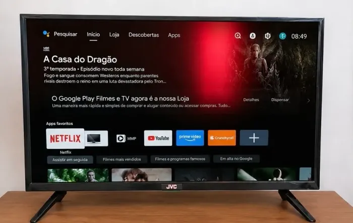 SmarTV TV 32 Polegadas JVC Android 11
