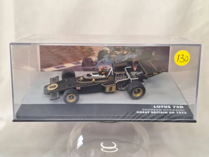 Carrinho Miniatura Fórmula 1 Lacrado c/fascículo Lotus 72D Emerson Fittipaldi 1972