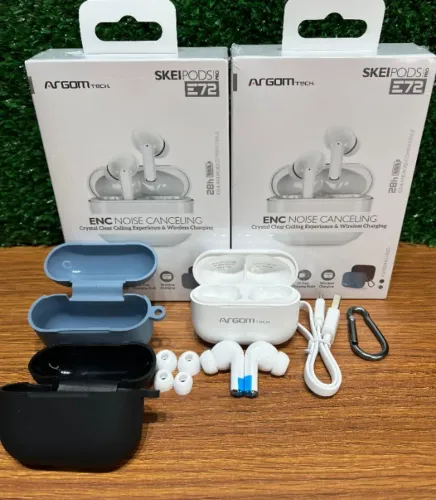 Fone Argom SkeiPods E72 - Gamer, AI ENC, até 28h de Bateria + 02 capinhas, Entrega Grátis!