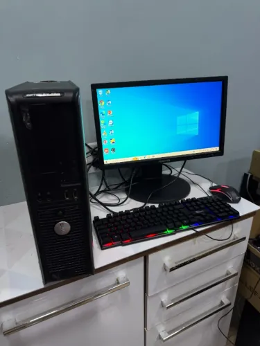 Kit Computador Completo Dell OptiPlex 4GB 500GB Monitor Positivo Teclado Mouse WiFi Barato