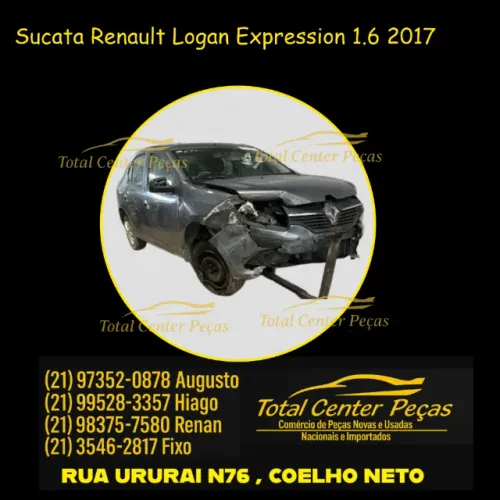 retiradas de peças Renault Logan 