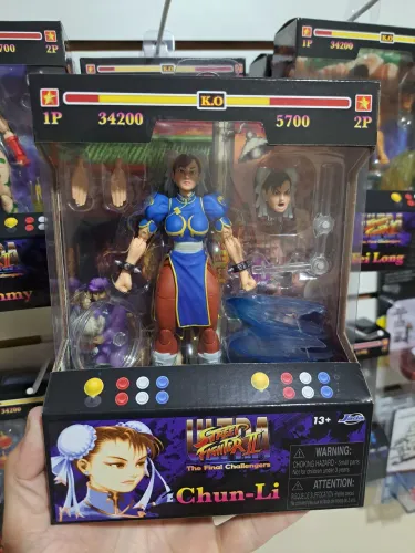 Action Figure Boneco Chun-Li Street Fighter II Ultra 18 Cm Jada Toys Articulado Novo Lacra