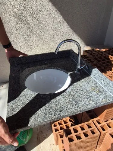 PIA GRANITO BANHEIRO COMPLETA