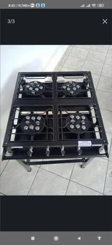 Fogão 4 bocas Industrial alta pressão, produtos novos