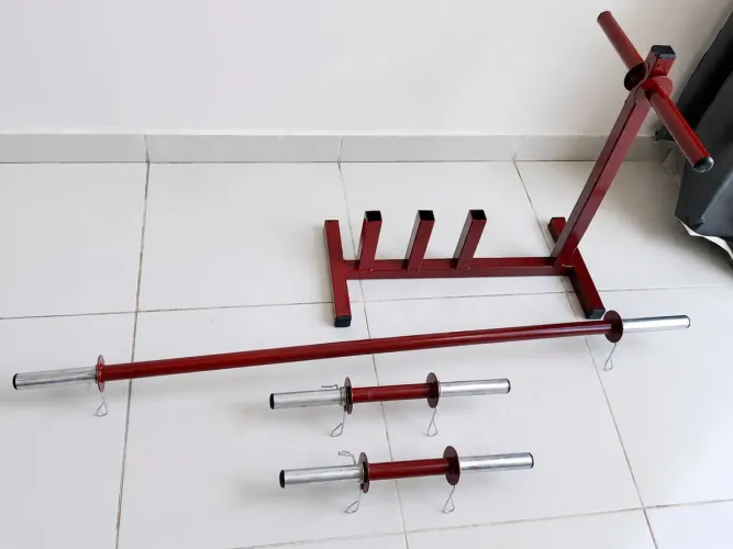 Kit de barras de academia com suporte 