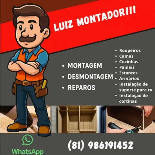 Montador de móveis, paulista, Olinda e região 