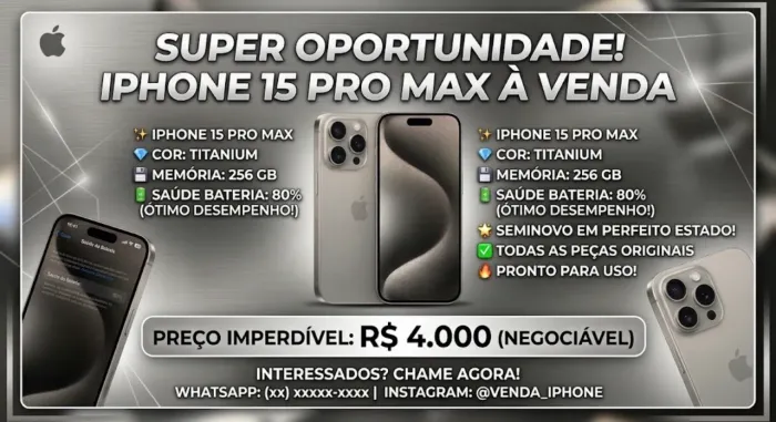 IPHONE 15 PRO MAX - 256 GB