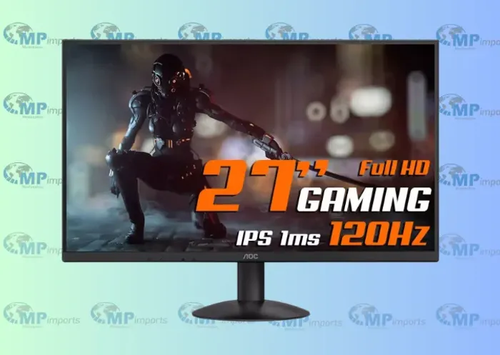 Loja MP Imports: Monitor 27" Aoc Gamer 27b30h3/57, Full Hd, Painel Ips, 120hz, 1ms, Hdr 