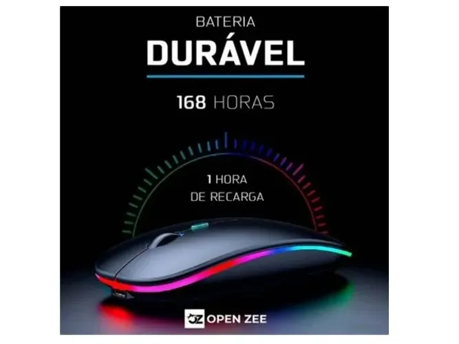 Mouse Sem Fio Óptico Altomex AG-690 3200dpi Preto