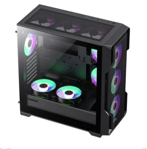 Gabinete Gamer GAMEMAX Siege Black Lateral Vidro