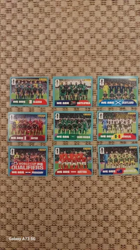 Figurinhas da copa 2026 - 9 figurinhas das seleções
