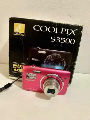 Camera Cybershot Nikon Coolpix S3500 Rosa (Apenas Venda)