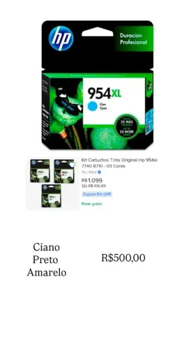Tinta impressora