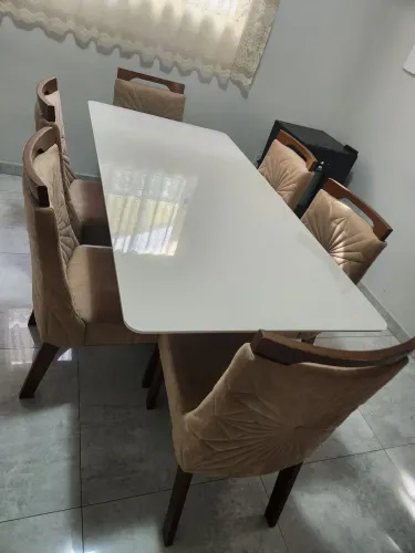Mesa Jantar 6 cadeiras - VEZZO MÓVEIS 100% MDF