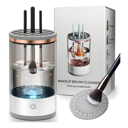 Limpador de Pinceis Brushy Redondo Plástico Secador Automático USB 