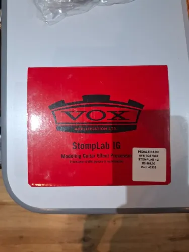 Pedaleira de efeitos Vox stomplab 1g Nova na caixa com fonte e tudo