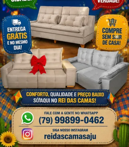Sofá Retrátil e Reclinável - Entrega e montagem grátis