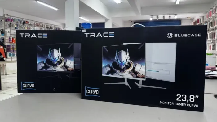 Monitor Gamer Trace 23,8'' 75hz Curvo 5ms Full HD Bluecase - Loja Física