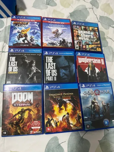 Jogos PS4 venda e troca por controle switch