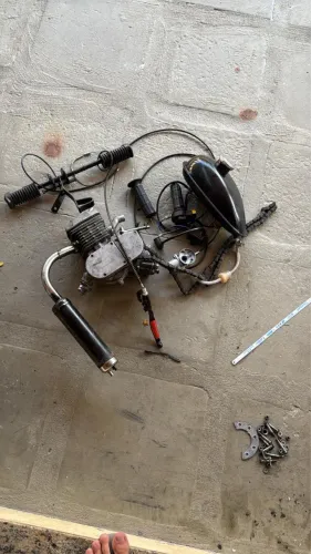 Kit Motor 80cc + freio no pé!