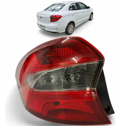 Lanterna Traseira Ford Ka Sedan Fume Esquerda 2019 A 2022 Esquerdo/motorista Vermelho