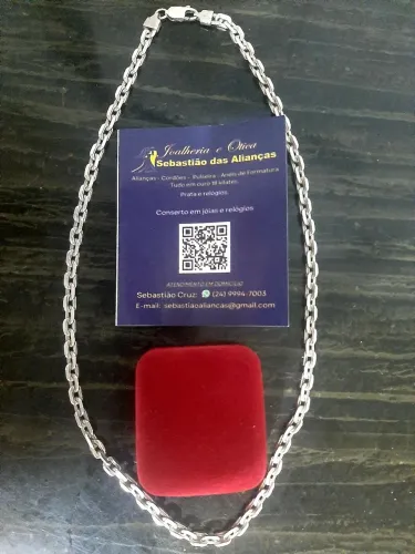 CORDÃO PRATA 950K MAÇICO CARTIER
