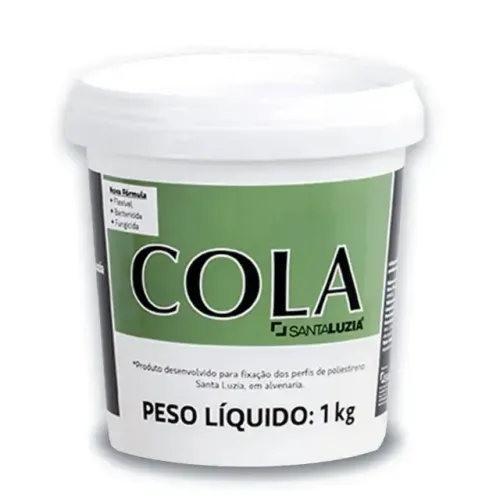 COLA BALDE 1KG BRANCO SANTA LUZIA