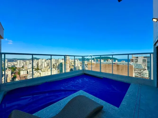 Cobertura Duplex 4 Quartos à venda no Gonzaga, Vista Mar lazer completo em Santos.