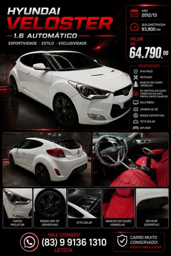 Hyundai Veloster 1.6 16V 140cv Aut. 2013