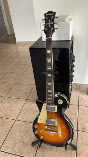Guitarra canhota strinberg les paul