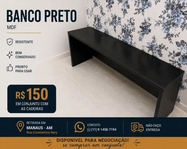 Banco 3 lugares
