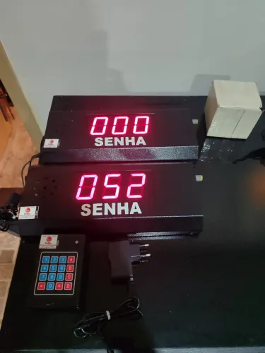 Painel de senha aleatória duplo