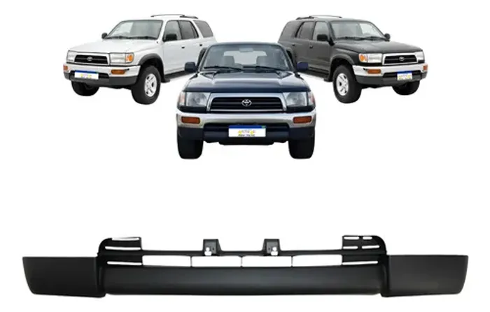 Spoiler Inferior Parachoque Dianteiro Hilux Sw4 1996 1997 Preto