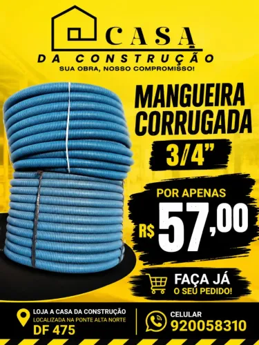 Mangueira corrugada