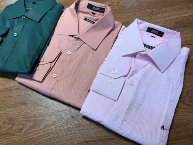 Camisa social manga longo Aramis