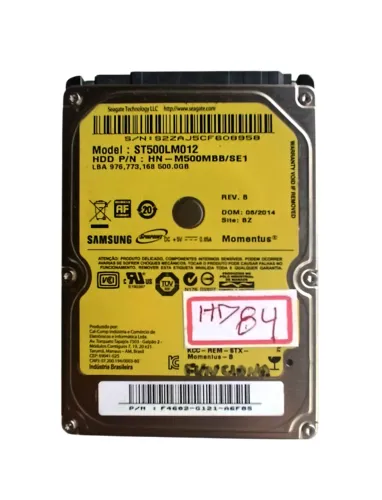 WINCHESTER HD SAMSUNG ST500LM212 AMARELO 500 GB HD84