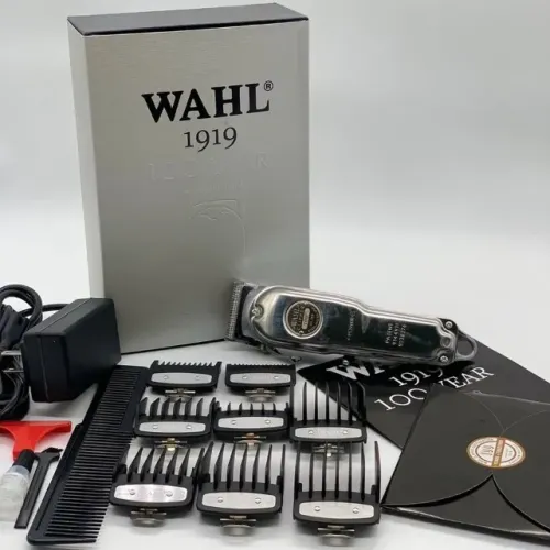 ?Lançamento Máquina wahl Corte Sem Fio/Wahl 1919/Edição Limitada Metal 100 Anos/+8 Pentes