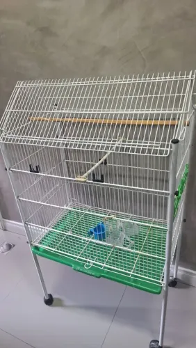 Gaiola grande com rodinhas para calopsita