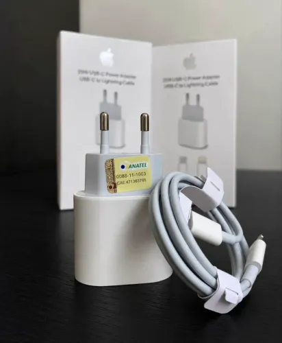 Kit carregador rápido 20W + cabo (PROMOÇÃO)